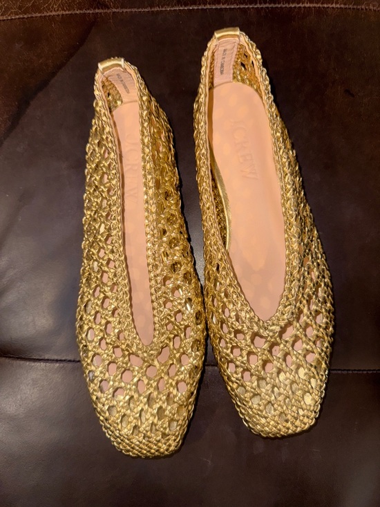 J. Crew Shoes - J Crew Gold Woven Ballet Flats - Women
Size 7